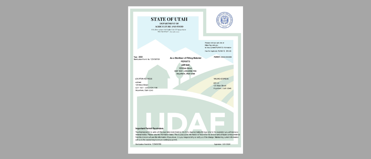 Renewals for Licenses, Permits, and Registrations Utah Department of