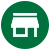 White market icon with dark green circle behind it